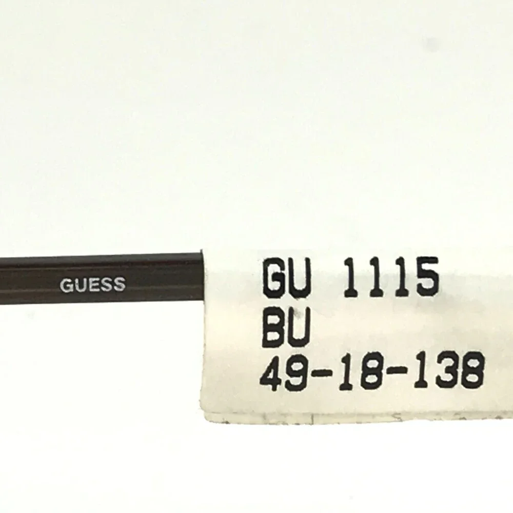 Guess Eyeglasses Frames GU1115 BU Red Burgundy Rectangular Full Rim 49-18-138